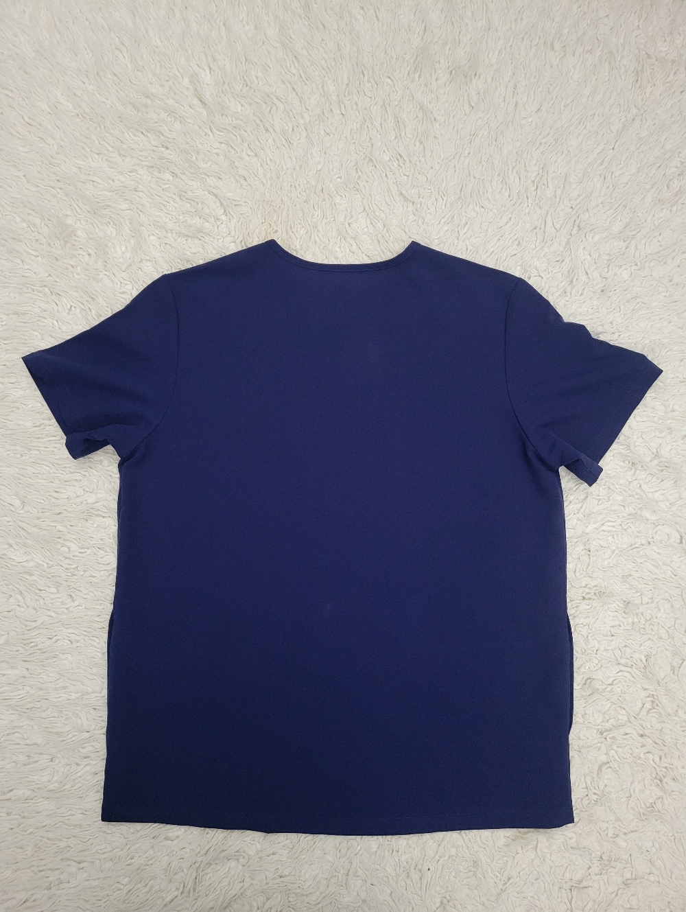 Figs Chisec Three Pocket Scrub Top Sz Large Navy Blue - Picture 11 of 12